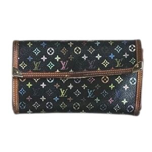 Louis Vuitton Murakami Monogram Multicolor Trifold Wallet